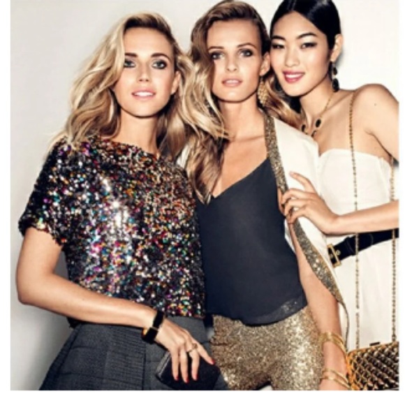 H&M Sequin Crop Top - Picture 3 of 9